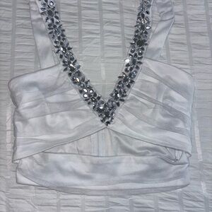 Windsor white crop top